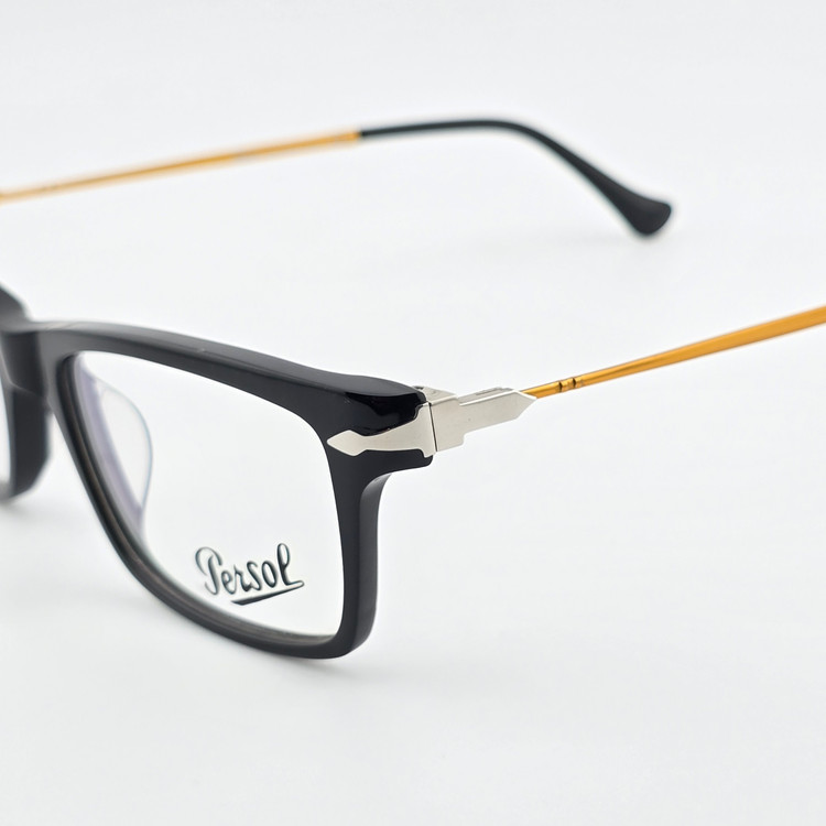 فریم عینک طبی زنانه و مردانه کائوچو برند پرسل Persol مدل مستطیلی