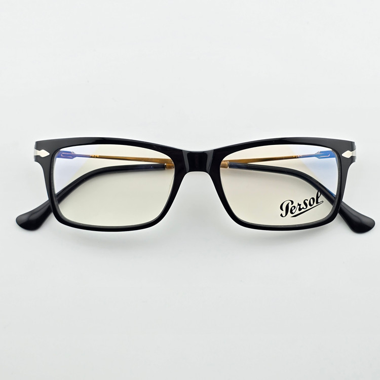 فریم عینک طبی زنانه و مردانه کائوچو برند پرسل Persol مدل مستطیلی
