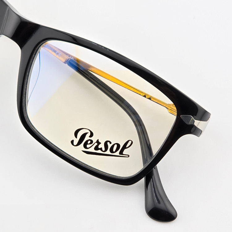 فریم عینک طبی زنانه و مردانه کائوچو برند پرسل Persol مدل مستطیلی