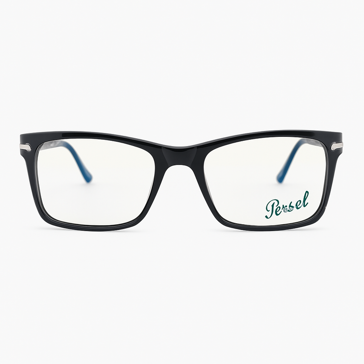 فریم عینک طبی زنانه و مردانه کائوچو برند پرسل Persol مدل مستطیلی