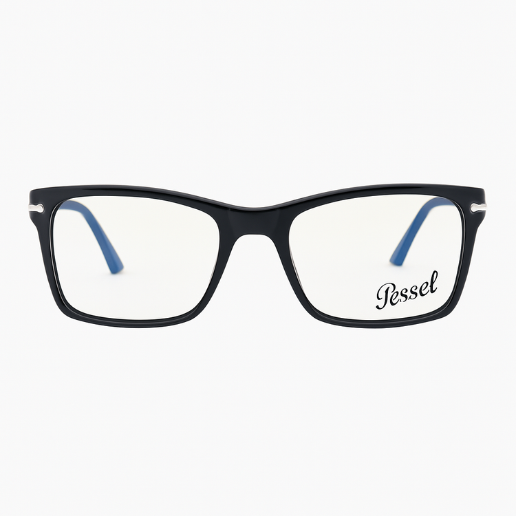 فریم عینک طبی زنانه و مردانه کائوچو برند پرسل Persol مدل مستطیلی