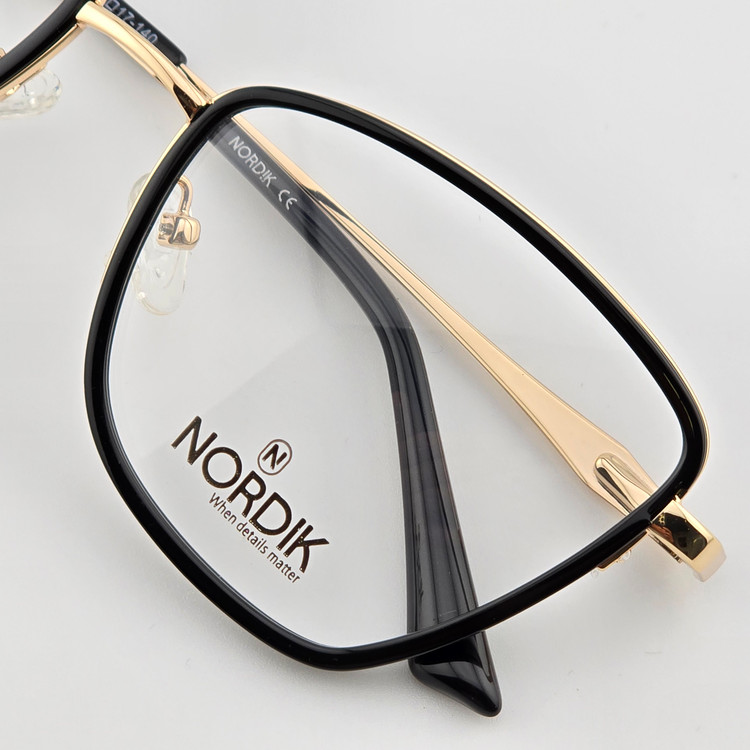 تصویر فریم عینک طبی فلزی زنانه برند NORDIK مدل TL3623AC1