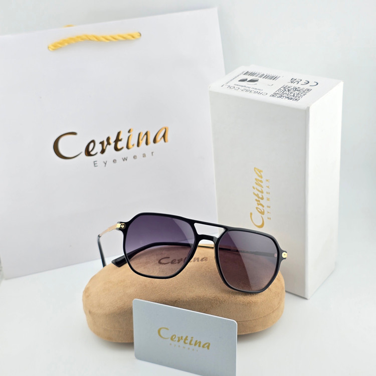 تصویر عینک آفتابی کائوچو استیت برند سرتینا Certina مربعی