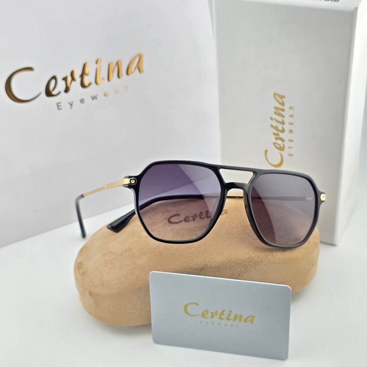 تصویر عینک آفتابی کائوچو استیت برند سرتینا Certina مربعی
