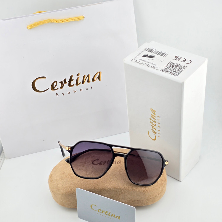 تصویر عینک آفتابی کائوچو استیت برند سرتینا Certina مربعی