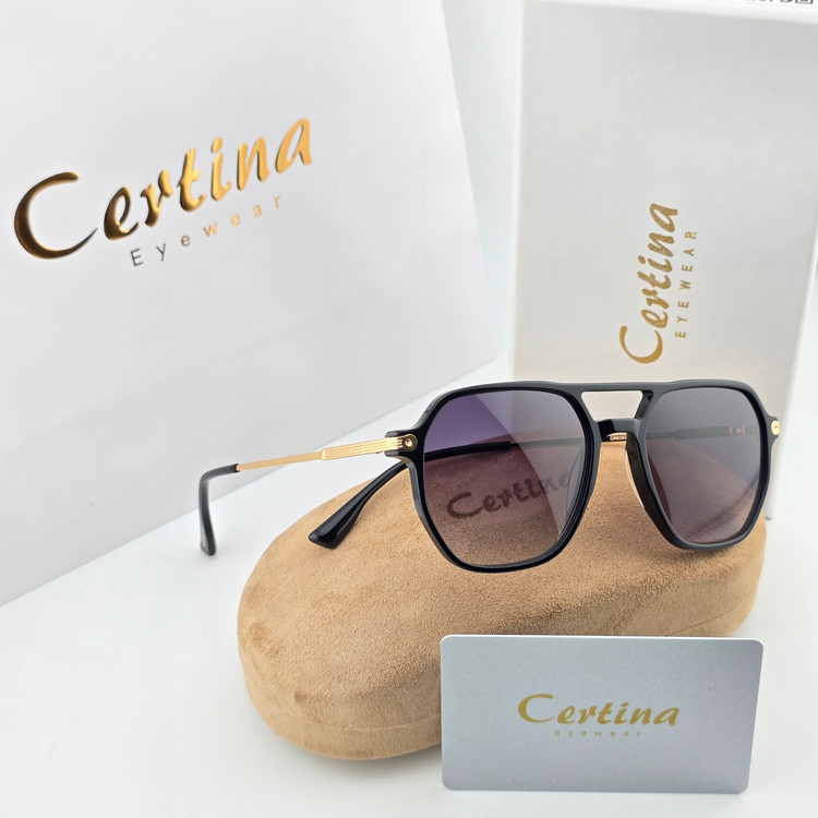 تصویر عینک آفتابی کائوچو استیت برند سرتینا Certina مربعی