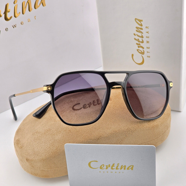 تصویر عینک آفتابی کائوچو استیت برند سرتینا Certina مربعی