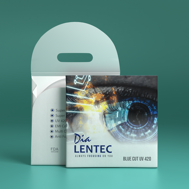 تصویر عدسی طبی بلوکات 1.56 لنتک UV 420 گروه نمره 2/2 - 4/2