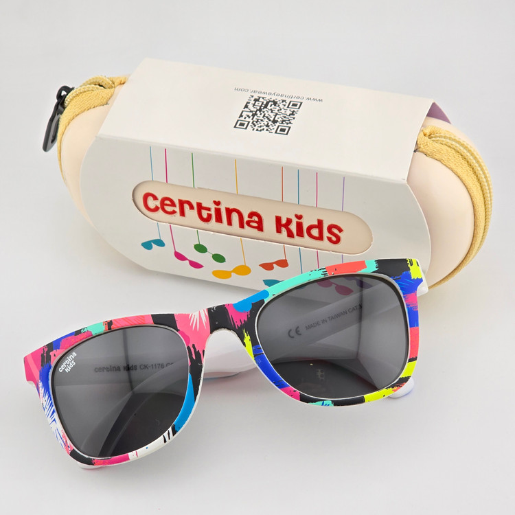 تصویر عینک آفتابی طبی کائوچو دخترانه و پسرانه پلاریزه سرتینا کیدز (Certina Kids) مدل ویفرر