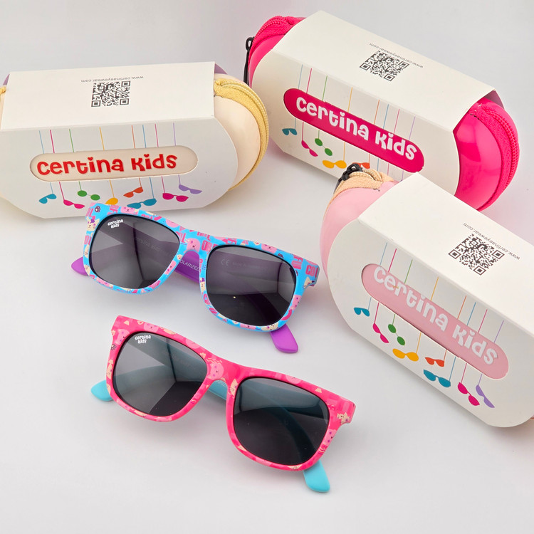 تصویر عینک آفتابی طبی کائوچو پلاریزه ژله ای دخترانه و پسرانه سرتینا کیدز (Certina Kids) مدل ویفرر