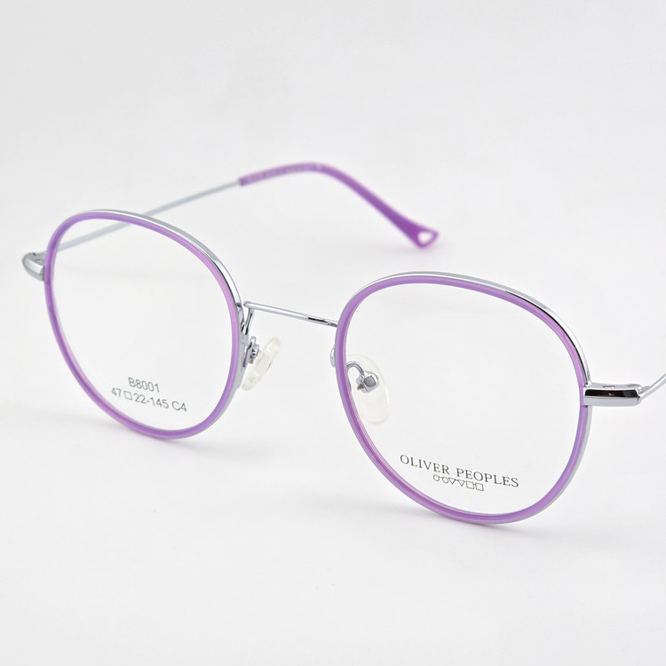 تصویر فریم عینک طبی فلزی گرد OLIVER PEOPLES مدل B8001