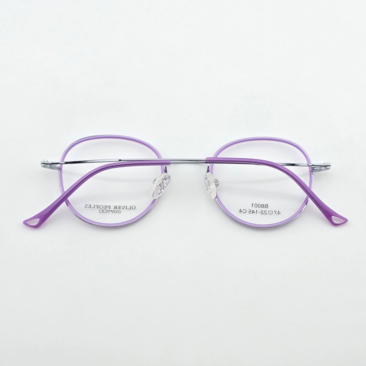 تصویر فریم عینک طبی فلزی گرد OLIVER PEOPLES مدل B8001