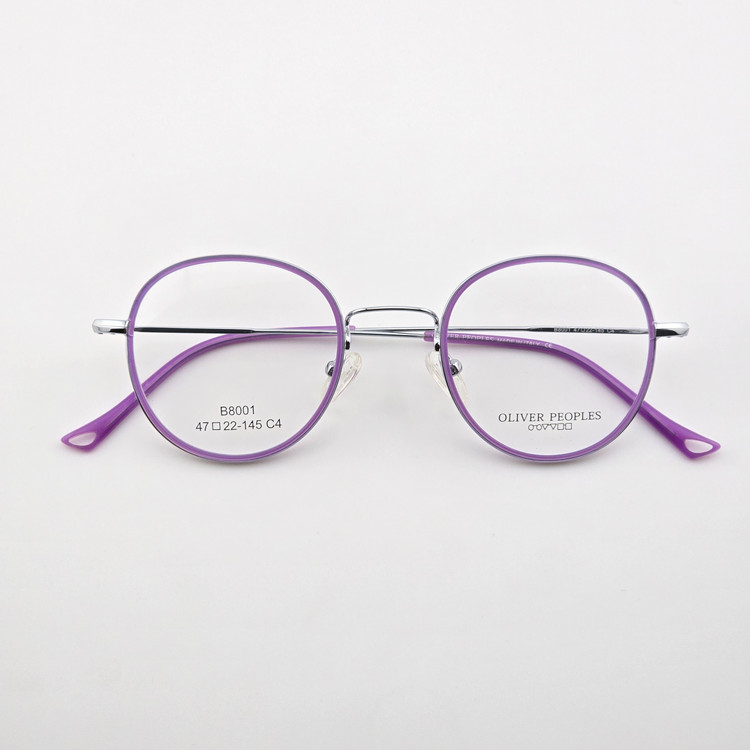 تصویر فریم عینک طبی فلزی گرد OLIVER PEOPLES مدل B8001