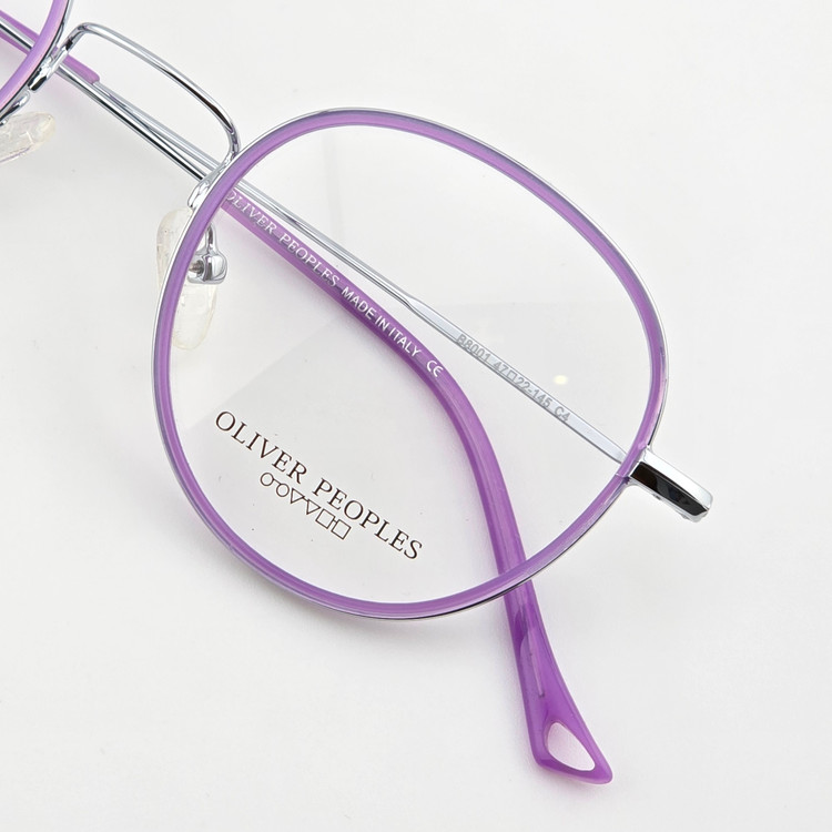 تصویر فریم عینک طبی فلزی گرد OLIVER PEOPLES مدل B8001
