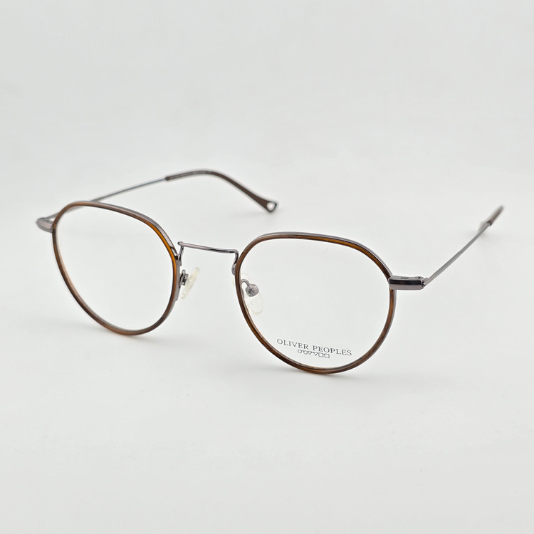 تصویر فریم عینک طبی فلزی OLIVER PEOPLES مدل گرد
