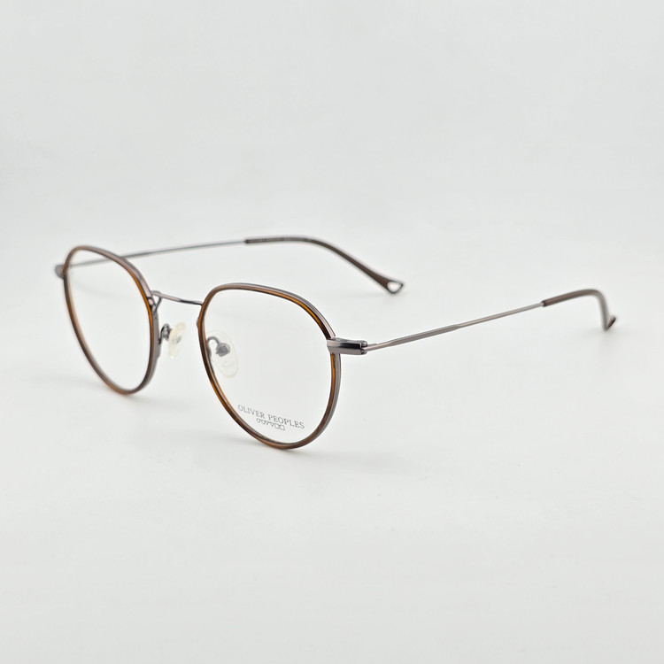 تصویر فریم عینک طبی فلزی OLIVER PEOPLES مدل گرد