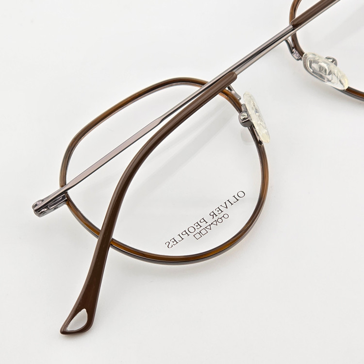 تصویر فریم عینک طبی فلزی OLIVER PEOPLES مدل گرد