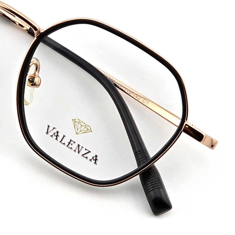 تصویر فریم عینک طبی فلزی VALENZA مدل چندضلعی