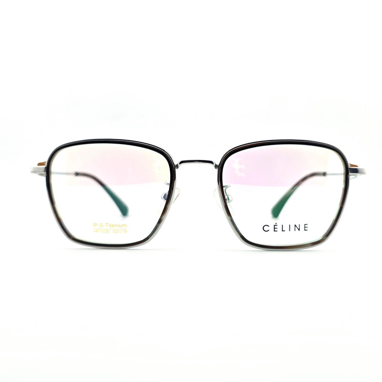 تصویر فریم عینک طبی تیتانیوم برند سلین CELINE مدل مربعی کد 1020