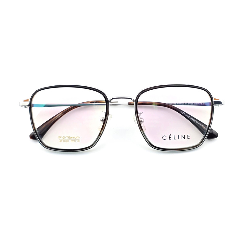 تصویر فریم عینک طبی تیتانیوم برند سلین CELINE مدل مربعی کد 1020