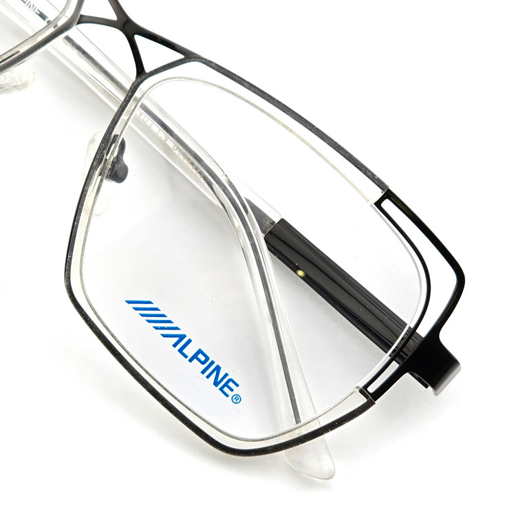 تصویر فریم عینک طبی فلزی خاص برند ALPINE مدل پروانه ای
