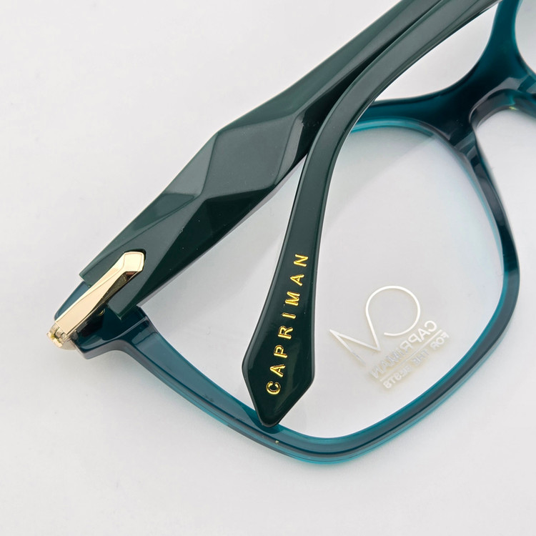 فریم عینک طبی زنانه کائوچو اورجینال پروانه ای سبز کاپری من CAPRIMAN مدل 9781